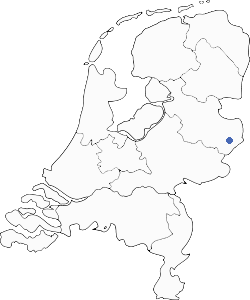 Kaart van Nederland met de locatie van E3 Advies bij Enschede